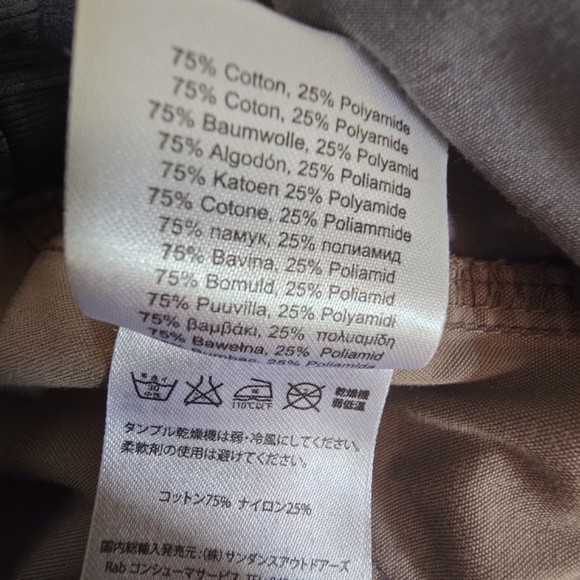 RAB-  Mens 34 X 31 Elastic Drawstring  Waist Zip Fly Capstone Hiking Pants - Picture 7 of 8